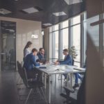 Business People Meeting Communication Discussion Working Office Concept